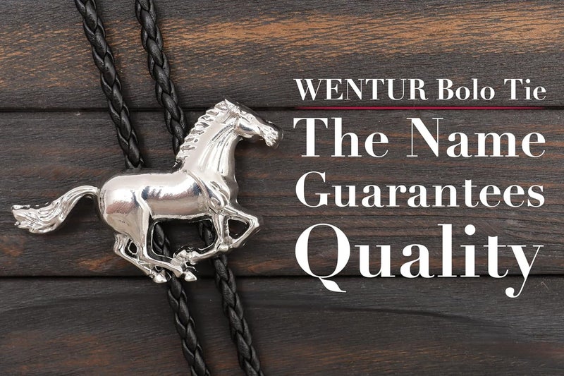 Wentur Bolo Ties for Men Western - Handmade 3D Horse Bolo Tie Design Cowboy Bolo Tie for Women Cowgirl Western Costume Accessories - Image 2